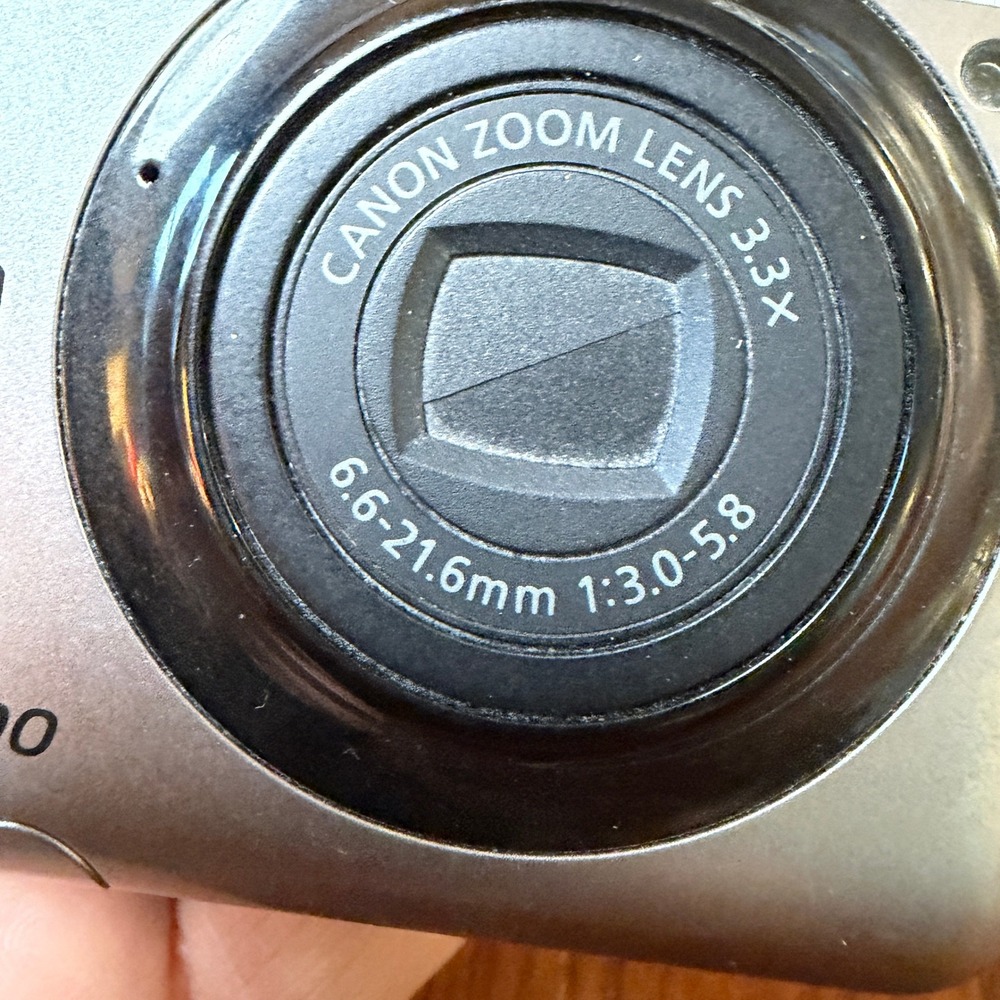 Canon PowerShot A490 10.0MP Digital Camera Silver 3.3x Zoom PC1471 Compact WORKS - Picture 9 of 10